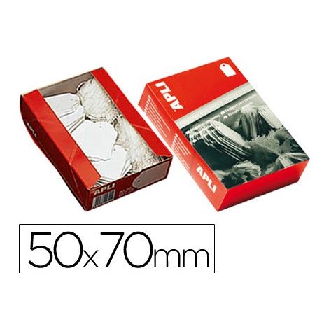 ETIQUETA COLGANTE BLANCA 50X70MM 400U. 396