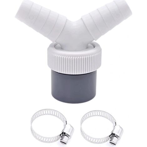 Tuyau d'évacuation combiné pour lave-vaisselle et lave-linge, raccord de tuyau bidirectionnel en forme de Y.-AquaForge (1/5)