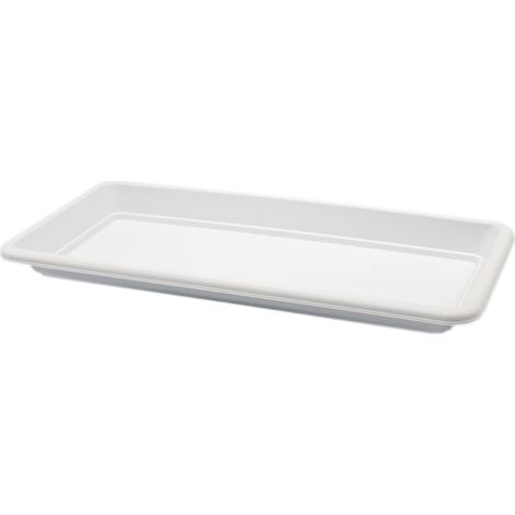 Plato jardinera de plastico 40 cm Blanco (1/4)