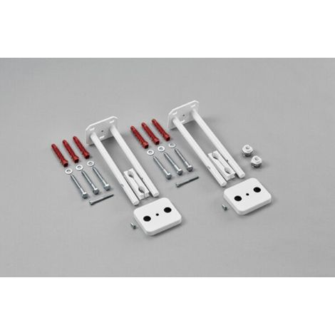 Set de montaje Zehnder para Yucca asimétrico, blanco, 936011