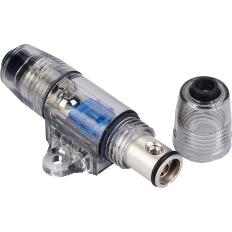 Bloc de distribution de fusibles 60 A, 1 entrée, 1 sortie, pour autoradio, avec câble de calibre 4/8. (1/5)