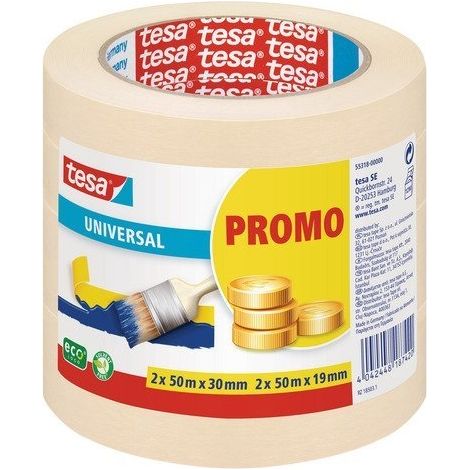 tesa Economy 55318-00000-04 cinta de enmascarar blanca