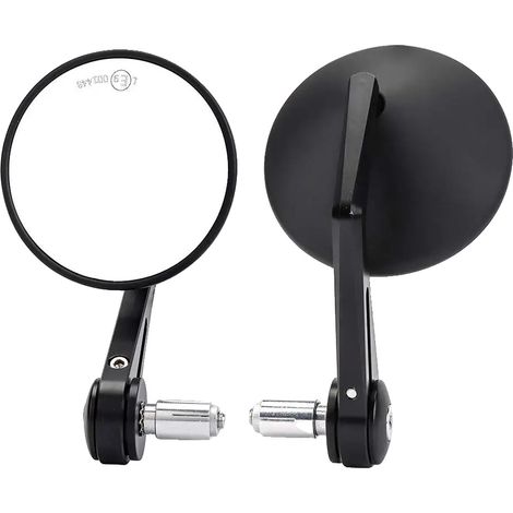 Espejo retrovisor para manillar de motocicleta, ajuste de 360 ​​grados, ajuste universal, redondo. (1/2)