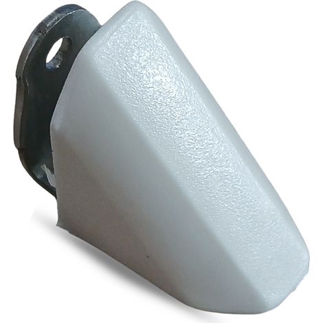 Ángulo para muebles Komandorek, soporte metálico + tapa, inclinado, blanco, 50 unidades (1/5)