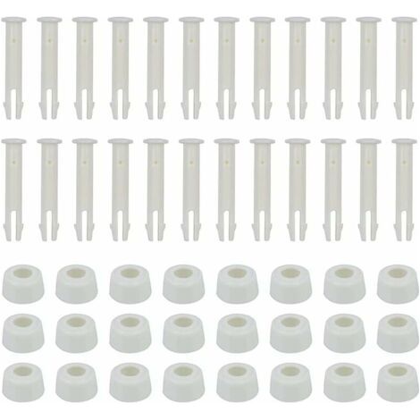 Lot de 24 broches pour piscine - 6 cm - Avec capuchon - Accessoires pour piscine (1/5)