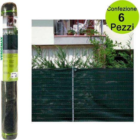 Rete frangivista 95% verde scuro h 2 x 60 metri gazebi pergolati giardini e terrazzi verdemax