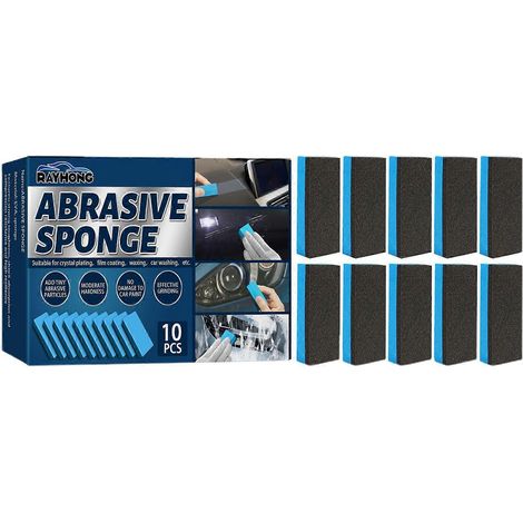 Films de protection pour voitures et revêtements pour vitres, éponges de lavage multifonctionnelles (lot de 10), outil d'entretien automobile.