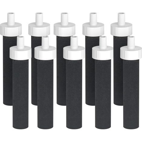 Lot de 10 filtres à eau de rechange Brita - Compatibles avec les filtres à eau Brita BB06 rigides, en acier inoxydable et pour le sport (1/5)