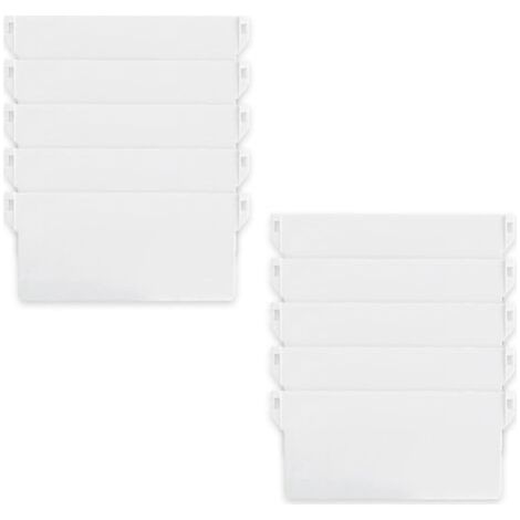 BUNTHAUS Kit de réparation de lest pour store vertical, 10 pièces, fond blanc, lamelles de 12,7 cm pour décoration de la maison (1/5)
