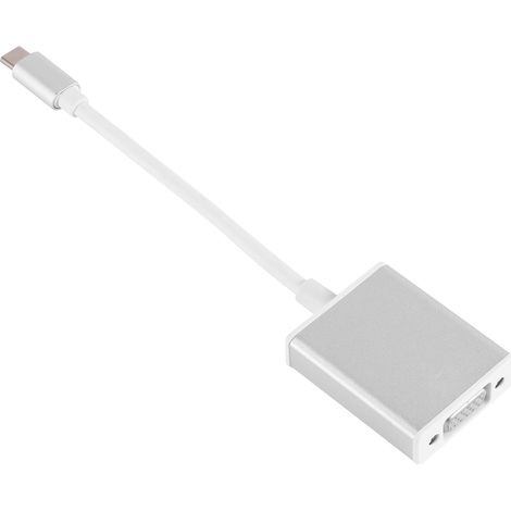 Adaptateur USB-C vers VGA 3.1 en Argent - Câble Convertisseur Vidéo Haute Définition (1/5)