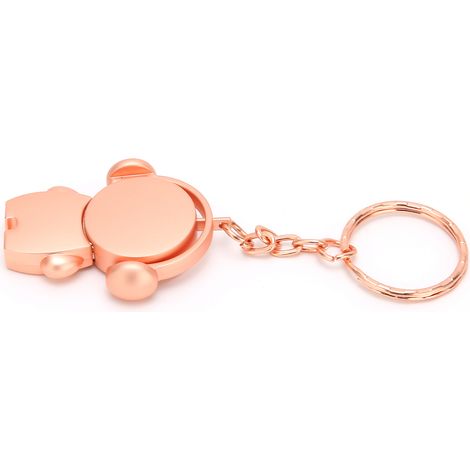 Clé USB Voiture Mignon 4GB Rose Doré - Transfert Rapide et Compact (1/5)