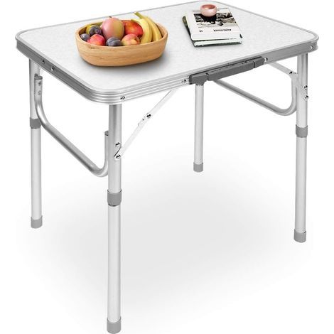Klappbarer Campingtisch aus Aluminium, 60 x 45 cm – Faltbar, leicht, Tragkraft 40 kg – Ideal für Picknicks und Outdoor-Aktivitäten – Abysse (1/5)