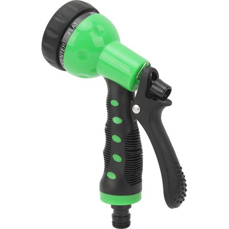 Lance d'arrosage haute pression pour voiture, 7 modes de pulvérisation réglables, débit contrôlable, pistolet à main pour jardin, chantier et voirie (1/5)