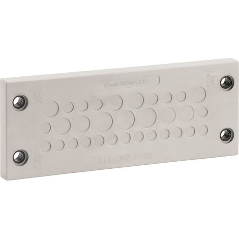 Plaque de traversée de câble Icotek KEL-DPZ 24/25 43710 Ø max. des bornes 12 mm Polyamide, Elastomère gris, noir 1 pc(s) W96653