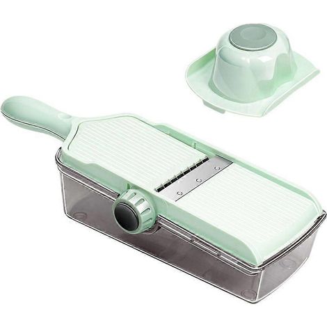 Voici une proposition de titre produit en français, respectant la limite de 190 caractères :
Coupe-légumes mandoline manuelle portable pour oignons, fromage et légumes – Trancheuse multifonction de c (1/4)