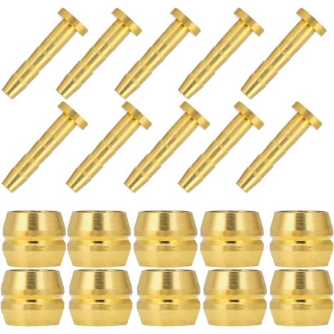 10 Set Olive And Barb - Insert De Connecteur De Tuyau De Frein Hydraulique - VéLo Replacement Pour PièCe De Rechange - Insert De Connecteur And Olive Pour Tuyau Frein Hydraulique (pour BH59) (1/5)