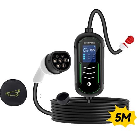 Chargeur de voiture électrique, puissance de sortie de 11 kW, design portable, Type2 (1/5)