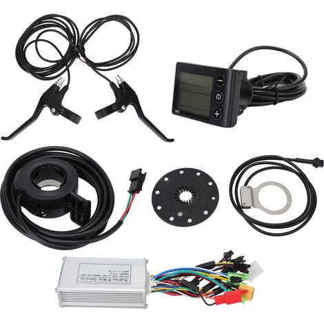 Kit de conversion panneau contrôleur S866 17A 3 modes, poignée d'accélérateur et levier de frein, pour moteur 350W de vélo électrique (1/5)