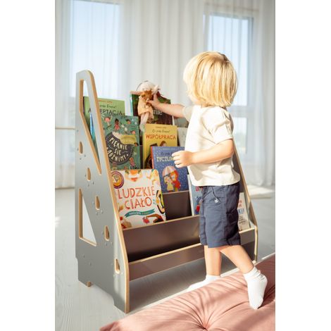MAXI Montessori Bibliothek - grau (1/5)