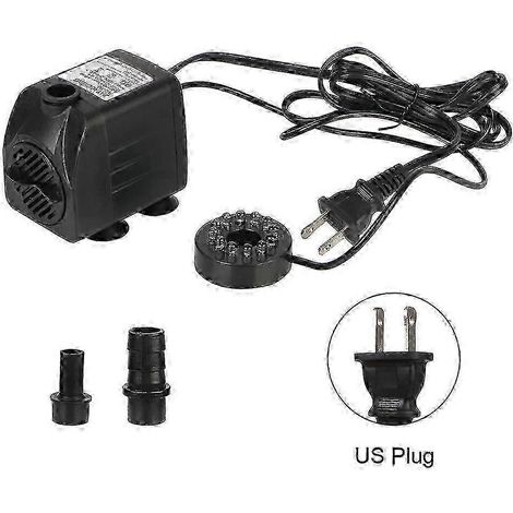 12 lumières LED, pompe de fontaine submersible ultra-silencieuse avec cordon d'alimentation, 16 watts. (1/5)