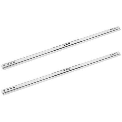 Satz aus 2 kaltgewalzten Stahlblechen für kugelgelagerte Schubladenschienen, Möbelbeschläge, 400 x 17 mm