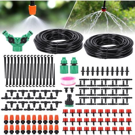 Système d'irrigation Jardin,149 Pièces Kit Arrosage Automatique,15M+15M Arrosage Automatique pour Jar,Irrigation Jardin,Convient pour le Jardin, la Pelouse, le Refroidissement