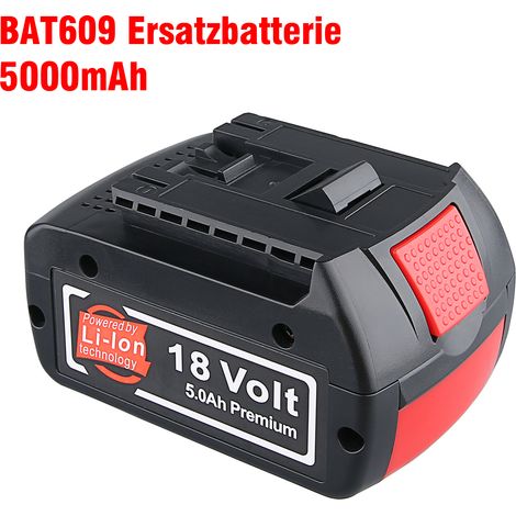 18V 5.0 Ah Li-Ion Akku Ersatz für Bosch BAT609 BAT610G BAT618 BAT618G BAT619 BAT619G BAT622 (1/5)