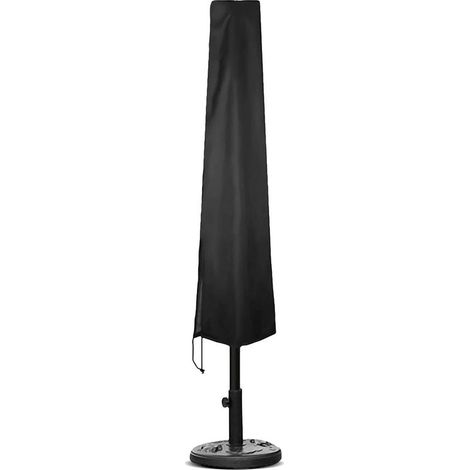 Housse de Protection pour Parasol, Couverture de Parasol Imperméable pour Protection de Parasol Contre Poussière/UV/Intempéries pour Salon Jardin Extérieur, avec Sac de Rangement (1905030cm) (1/5)