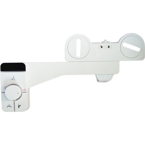 1 abattant de toilettes, double jet lavage arrière et féminin, non électrique, sans démontage, entretien facile, adaptateur 3/8" (1/5)