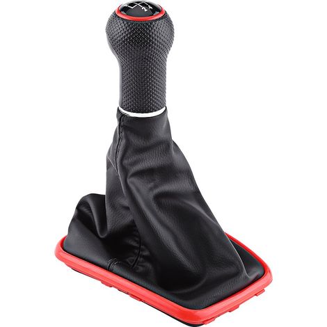 Kofferraum-Staubschutzmanschette für den Auto-Schalthebelknopf aus Kunstleder.