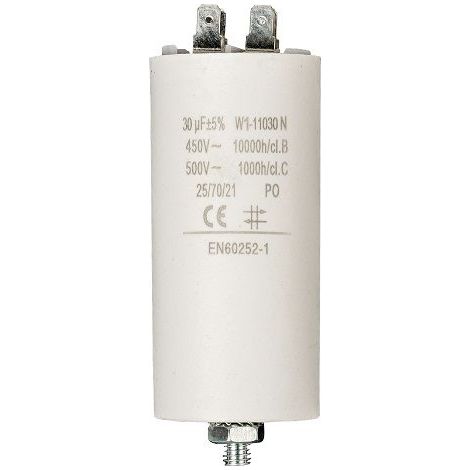 Condensador 30 uF 450 V Faston 1 uds. 30.0 uF