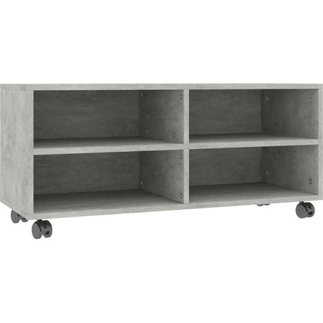 Maison Exclusive - TV-Schrank mit Rollen Betongrau 90x35x35 cm Ho (1/5)