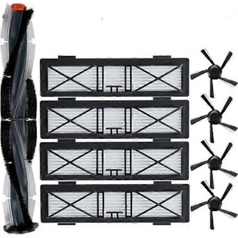 Pièces de rechange pour brosse combinée spirale Neato D75, D80, D85, Connected D3, D4, D5, D6, D7 série D (5 bras, filtres inclus).