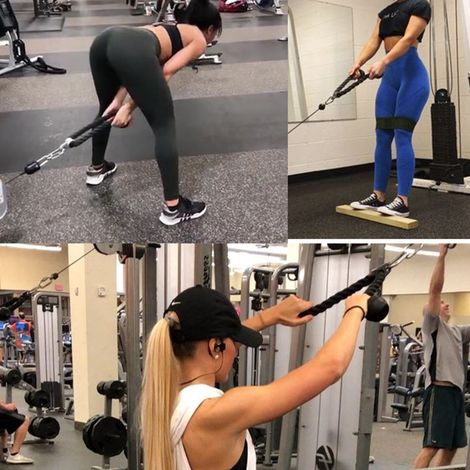 Câble de musculation renforcé pour triceps, abdos, biceps et exercices en salle de sport
