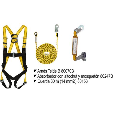 Kit anticaídas básico SAFETOP con cuerda de 30 m NAR-02