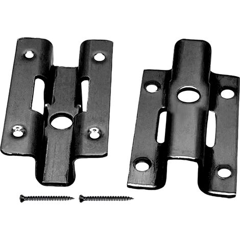 100 pièces de clips de terrasse en acier inoxydable, clips WPC en U, clips de fixation avec 100 vis pour fermeture de plancher en bambou, plage de serrage 6 mm/7 mm/8 mm/9 mm (Noir 8 mm) (1/5)