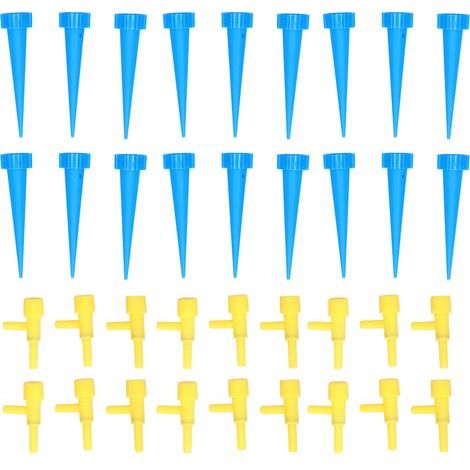 18 Bouchons d'Arrosage Automatiques avec Vanne de Régulation – Dispositifs d'Irrigation Auto-Abricots, Bleu (1/5)