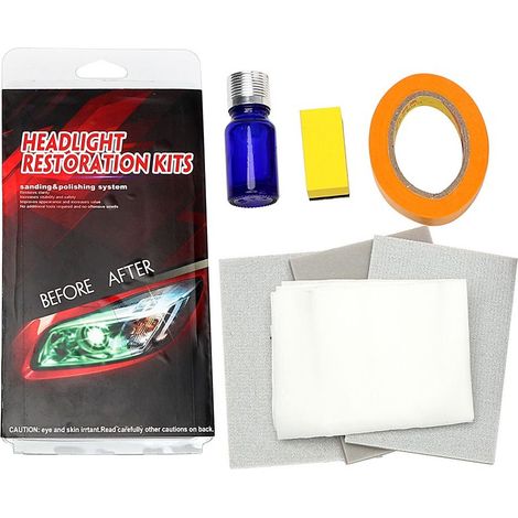 Kit Ripristino Rinnova Lucida Fari Fanali Lenti Opacizzati Ingialliti (1/5)