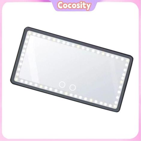 Miroir de pare-soleil - COCOSITY - Modèle standard - LED tactile - Batterie 1500mAh (6h) - Noir (1/5)