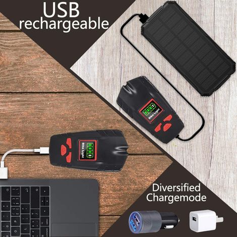 Wiederaufladbares USB-Fahrradlicht mit Klingel, wasserdicht, 800 Lumen, Vorder- und Rücklicht für MTB, Hybrid und Rennrad (1/5)