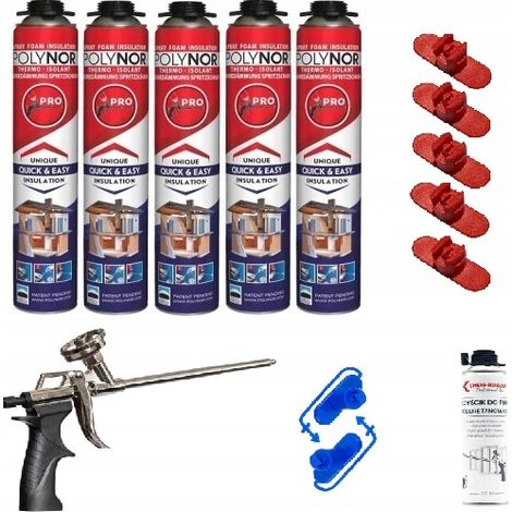 Isolation en mousse pulvérisable Polynor PRO, isolation de garage en mousse pulvérisable, 14 pièces (1/5)