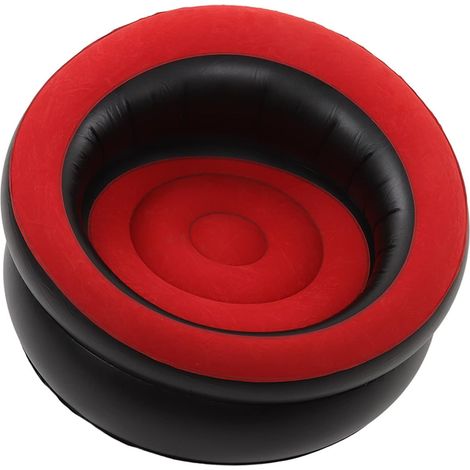 Canapé gonflable, fauteuil gonflable à flocons, canapé lounge gonflable ergonomique, portable, gonflage rapide et étanche pour le salon, la chambre, le camping et les voyages. (1/5)