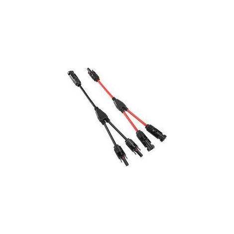Solaire Panneau Câble Connecteur Professionnel (1 à 2 branches) Y Connecteurs Câble Solairede Panneau Solaire MMF + FFM Adaptateur Solaire 1 Paire (1/5)