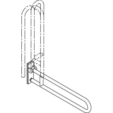 HEWI 805.50.131 poignée SK mobile, acier inoxydable (1/3)