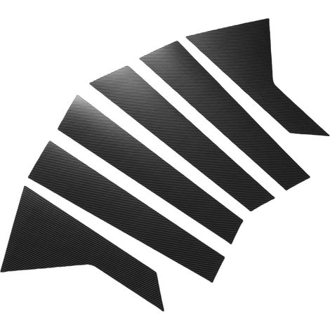 Garniture de Couverture de Pilier de Fenêtre 6 Pièces, Kit de Garniture de Pilier B C, Panneau Décoratif Extérieur avec Support Adhésif, Idéal pour Sonata 2019-2023 (Style Fibre de Carbone) (1/5)