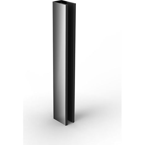 Swiss Aqua Technologies – Set pour walk-in SATWIPROFILGM – Profilé en noir gun metal PVD – Longueur 1600 mm – Pour douche à l’italienne (1/2)