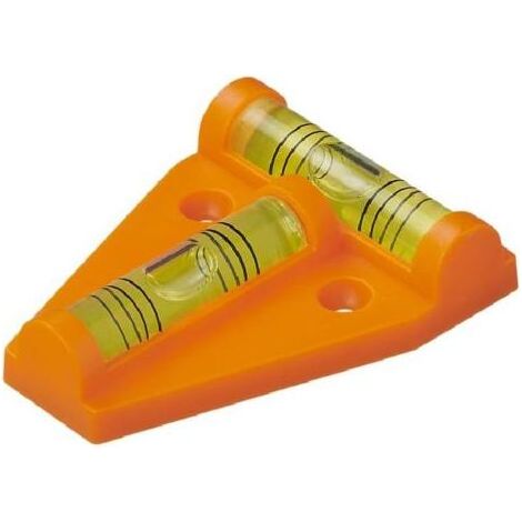 341215 Dreieckige Wasserwaage mit Magnet, orange (1/5)