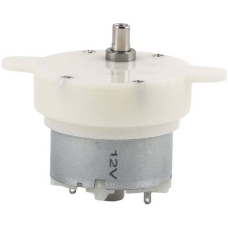 12V 10Rpm DC Miniature Gear Motor, Slow Speed Electric Motor with Terminal Mute Gear Rotation, High Performance and Durable