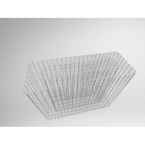 Gabiondeco - Banc de fleurs 102 x 82 x 37 cm. mailles 5 x 5 cm. galvanisé à chaud . bac à fleurs inclus - Made in Germany (1/2)