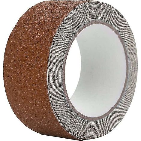 CREA Non-slip Anti Skid Tape,5m5cm Colorful Pvc Brown